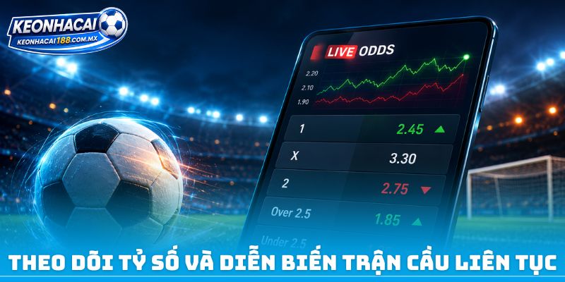 Theo dõi tỷ số và diễn biến trận cầu liên tục