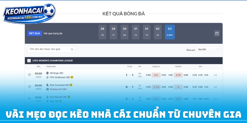 Vài mẹo đọc kèo nhà cái chuẩn từ chuyên gia